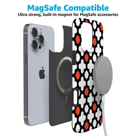 Red Lattice Tile | High Contrast Design Case