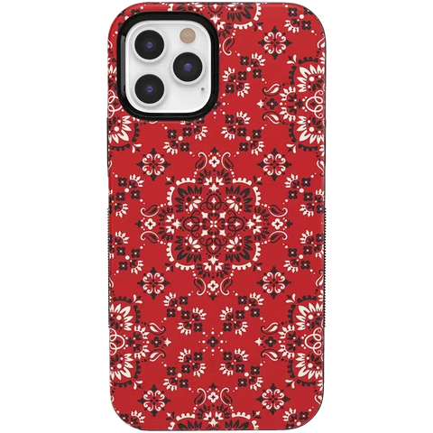 I'm with the Band | Red Bandana Print Case