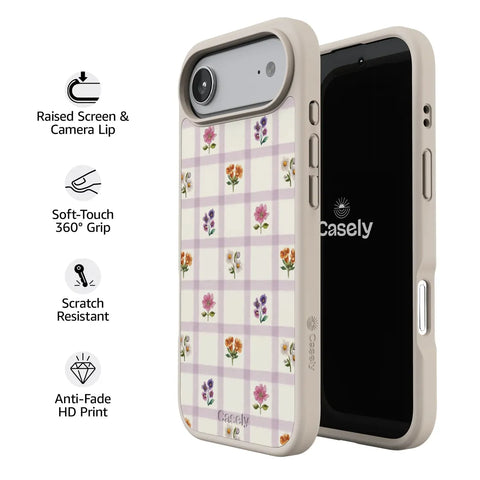 Meadow Check | Floral Gingham Case