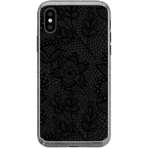Lace Me Up | Black Floral Case