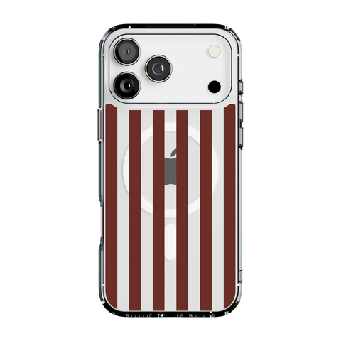 Sunday in Brooklyn | Burgundy Stripes Case
