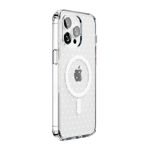 On the Dot | White Polka Dot Case