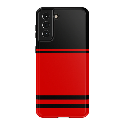 Storm Warning | Black & Red Stripes Case