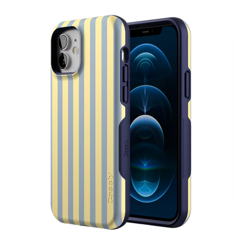 Coastline Stripes | Blue & Yellow Case