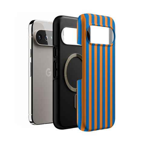Go New York | Blue & Orange Stripes Case