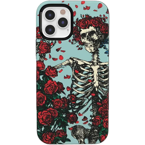 Forever Grateful | Grateful Dead Skeleton Floral Case