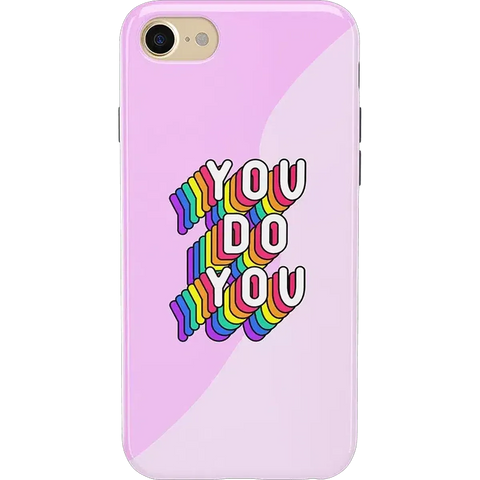 YOU DO YOU | Purple Print iPhone Case