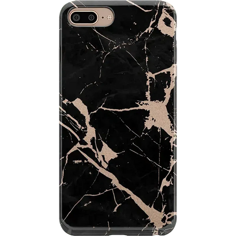 Hidden Gem | Rose Gold and Black Marble Case