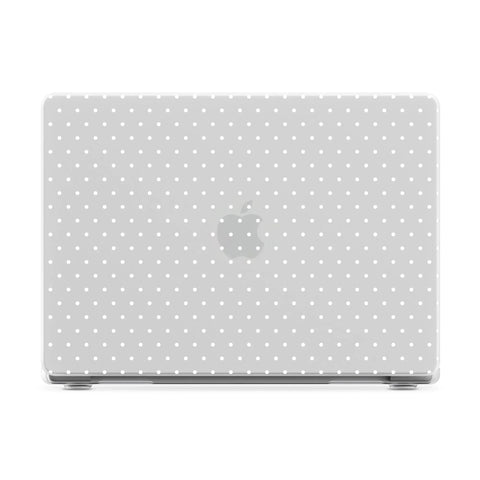 On the Dot | White Polka Dot Laptop Shell