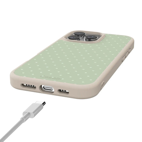 On the Dot | Green Polka Dot Case