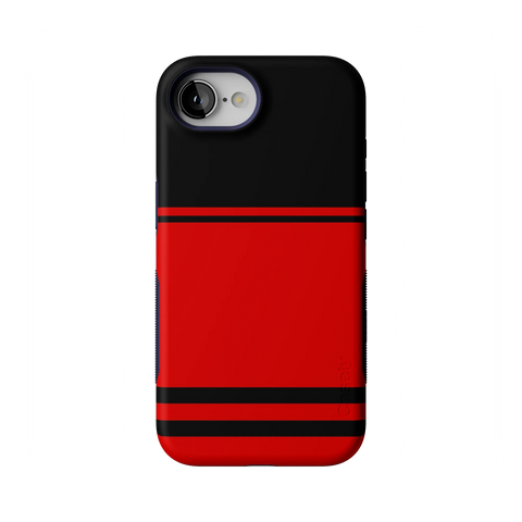 Storm Warning | Black & Red Stripes Case