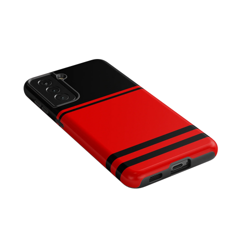 Storm Warning | Black & Red Stripes Case
