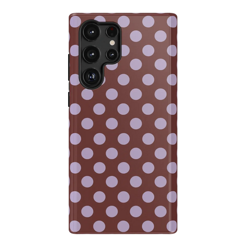 Spotted in SoHo | Burgundy Polka Dot Case