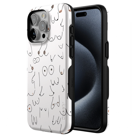 I'm With Her | Black & White Boobs Case