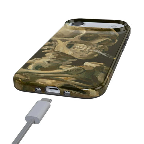 Van Gogh | Head of a Skeleton with a Burning Cigarette Phone Case