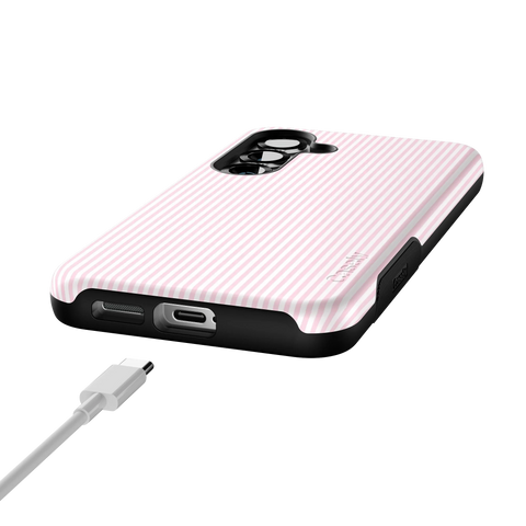 Stripes and the City | Light Pink Pinstripe Case