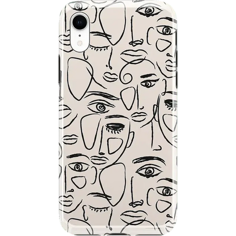 We're All Human | Minimal Face Art Case