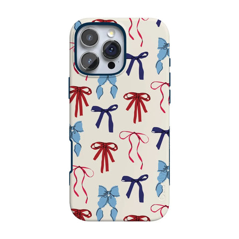 American Girlie | Red White & Blue Bows Case
