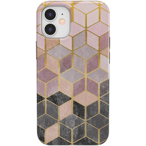 Stepping Up | Geo Rose Gold Marble Case