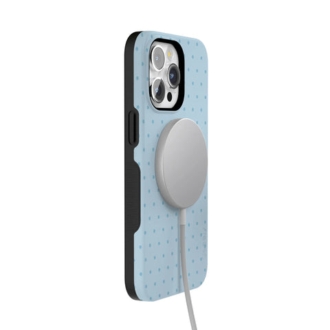 On the Dot | Blue Monochrome Polka Dot Case