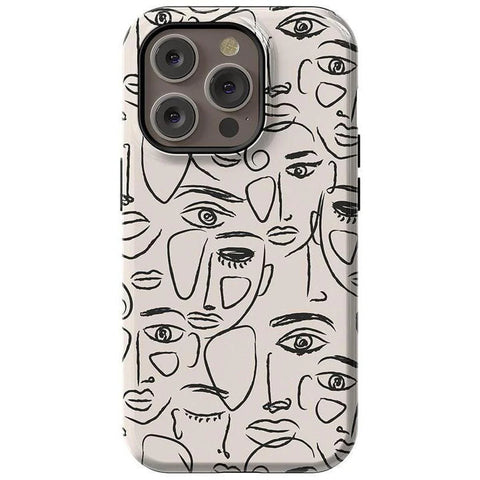 We're All Human | Minimal Face Art Case