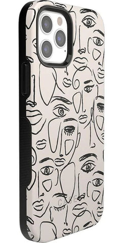 We're All Human | Minimal Face Art Case