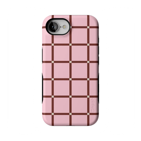 Uptown Gridlock | Pink Checkerboard Case