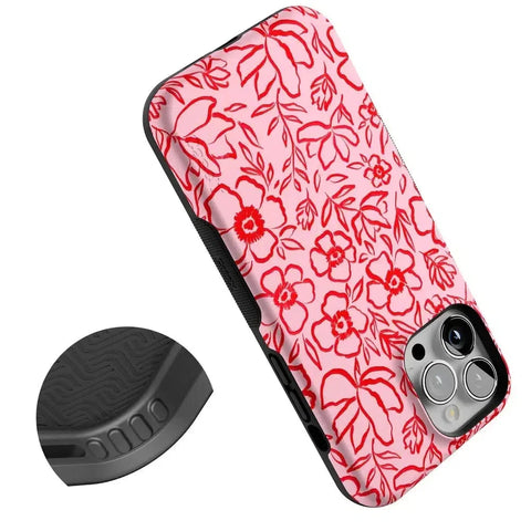 Blush Garden | Floral Doodle Case