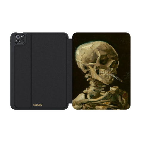 Van Gogh | Head of a Skeleton with a Burning Cigarette iPad Case