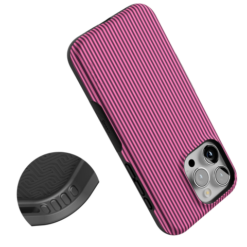 Stripes and the City | Pink & Purple Pinstripe Case