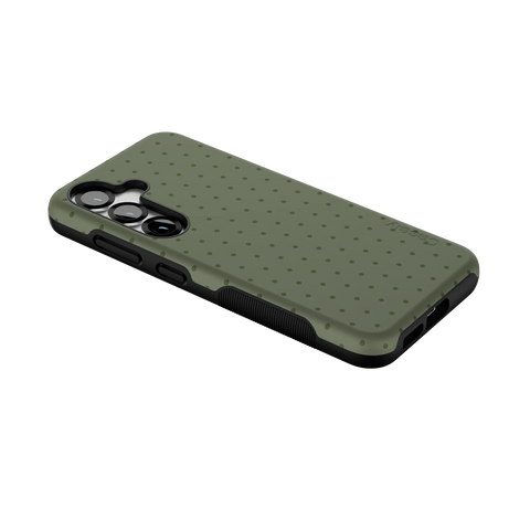 On the Dot | Olive Green Polka Dot Case