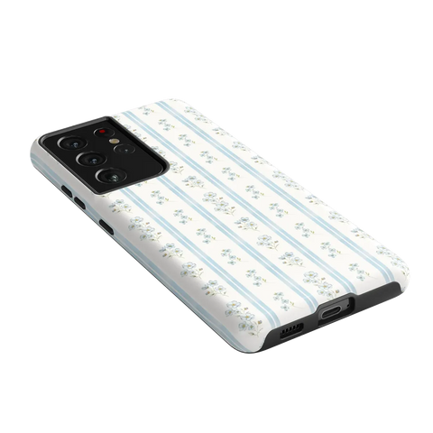 Cottage Stripe | Blue Floral Case