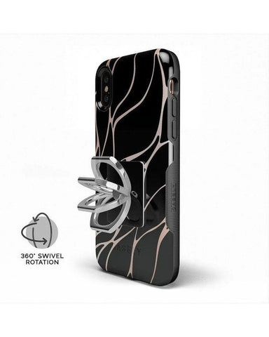 Classic Black iPhone Ring & Kickstand