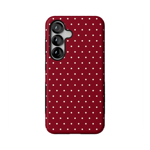 On the Dot | Maroon Polka Dot Case