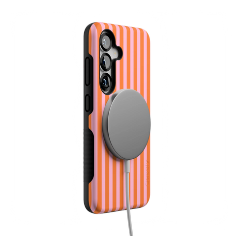 Perfect Stripes | Orange & Pink Stripes Case