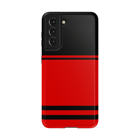 Storm Warning | Black & Red Stripes Case