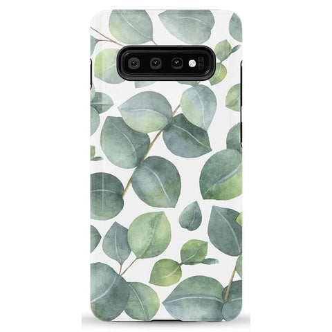 Leaf Me Alone | Green Floral Print Samsung Case