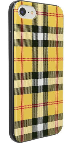 As if! | Yellow Plaid iPhone Case