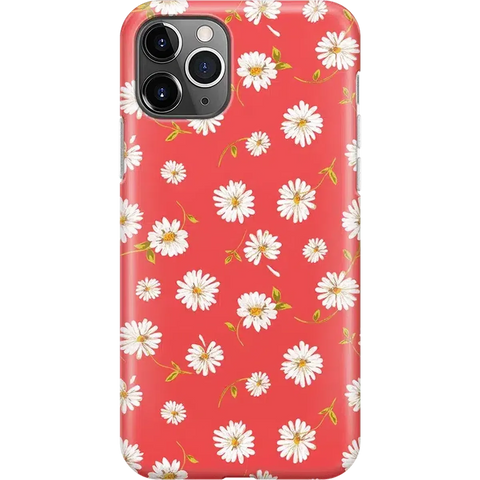 Daisy Daydream | Red Coral Floral Case