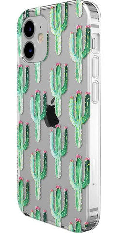 Lookin' Sharp | Cactus Patterned Clear Floral Case
