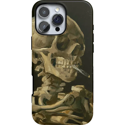 Van Gogh | Head of a Skeleton with a Burning Cigarette Phone Case