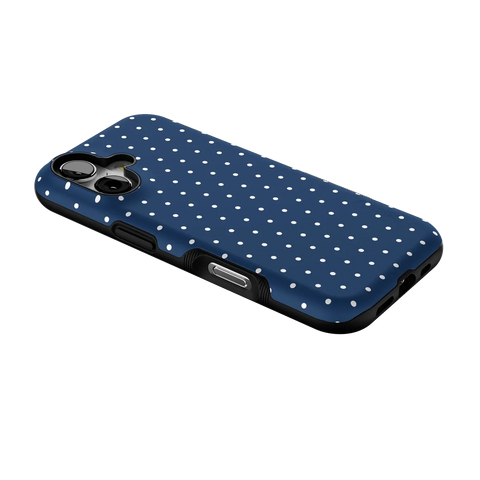 On the Dot | Navy Polka Dot Case