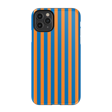 Go New York | Blue & Orange Stripes Case