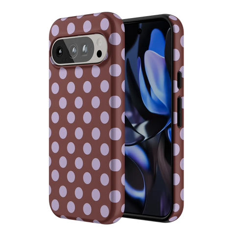 Spotted in SoHo | Burgundy Polka Dot Case