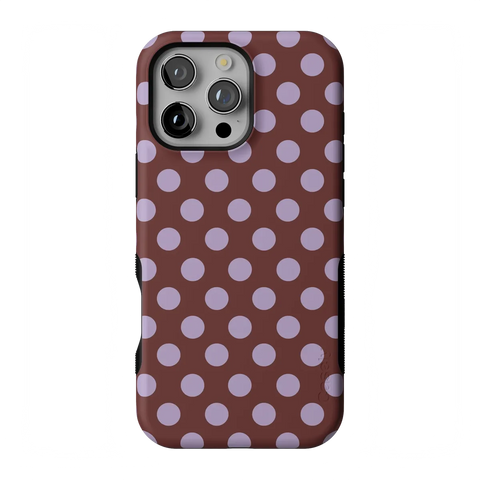 Spotted in SoHo | Burgundy Polka Dot Case