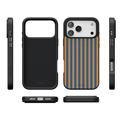 Go New York | Blue & Orange Stripes Case