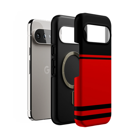 Storm Warning | Black & Red Stripes Case