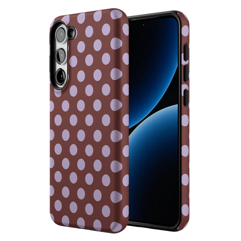 Spotted in SoHo | Burgundy Polka Dot Case