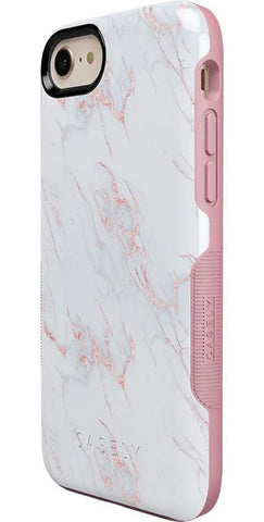 Subtle Blush | White and Pink Marble Case