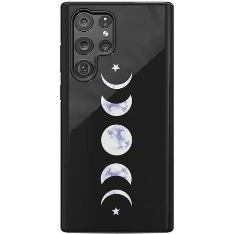 It's Just a Phase | Marble Moon Samsung Case